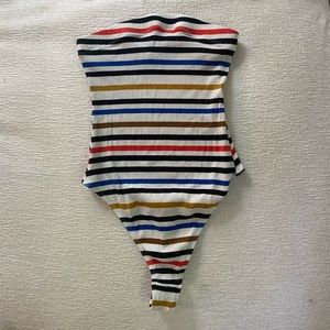 Urban Outfitters Out From Under Strapless Striped Bodysuit